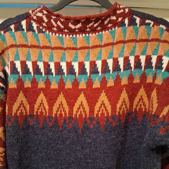 ARATTA Western look Knit Sweater Dress NWT Sample - Picture 4 of 7